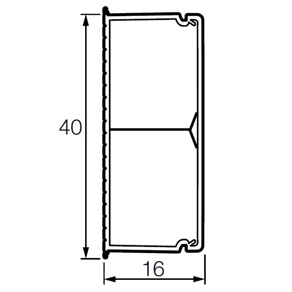 Кабель-канал Metra Legrand мини 40х16 с крышкой и перегородкой (кабельный короб)