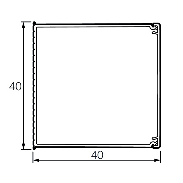 Кабель-канал Metra Legrand мини 40х40 с крышкой (кабельный короб)