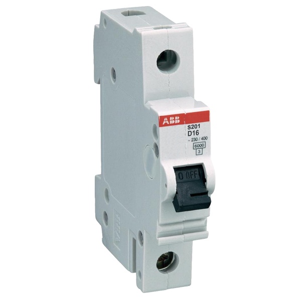Автоматический выключатель 1-полюсный ABB S201 D16 (автомат электрический)