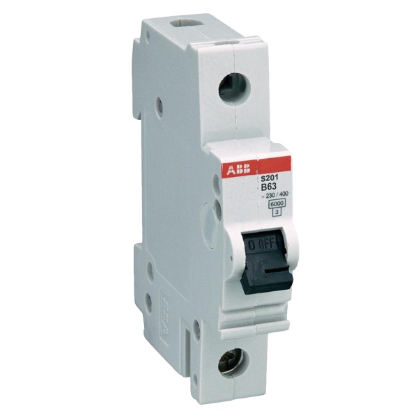 Автоматический выключатель 1-полюсный ABB S201 B63 (автомат электрический)