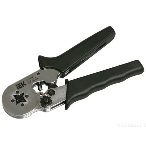 Клещи обжимные ИЭК КО-04Е для кабельных наконечников НШвИ 0,5-6,0 мм2 (квадрат)