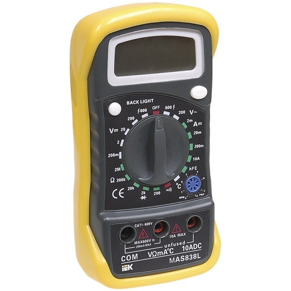 Мультиметр цифровой ИЭК Master MAS838L