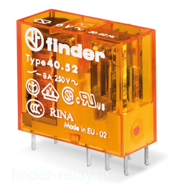 Миниатюрное реле Finder 2CO 8A AgNi 230В AC