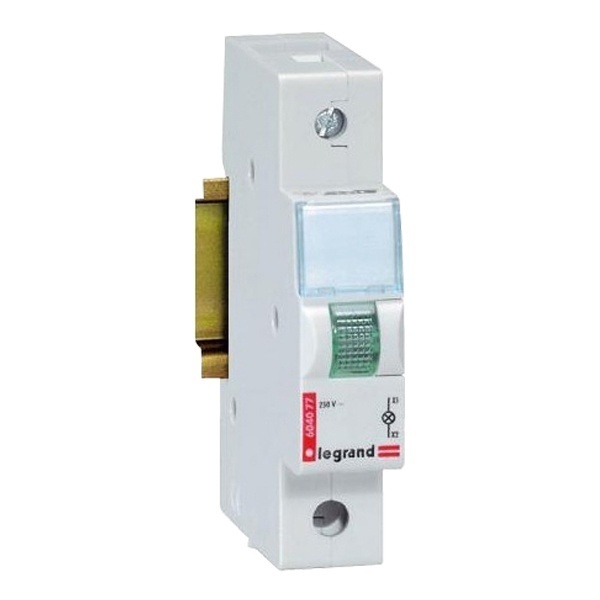 Индикатор модульный Legrand 250В зеленый 1модуль