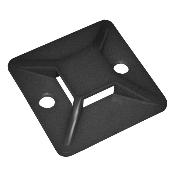 Площадка ИЭК самоклеящаяся 30х30 черная под хомуты [уп.20шт]