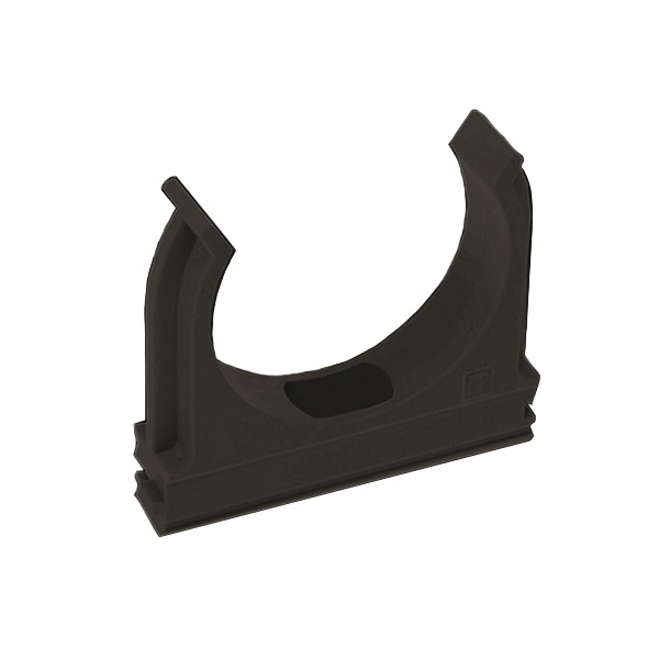 Крепеж-клипса Промрукав для труб и гофры 20 мм черная [уп.100шт]