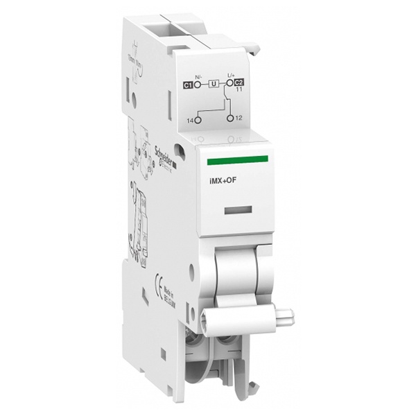 Контакт состояния (вкл.-откл.) iMX+OF Acti 9 Schneider Electric 1НО/НЗ 100-415В АС 110-130B DC 1м