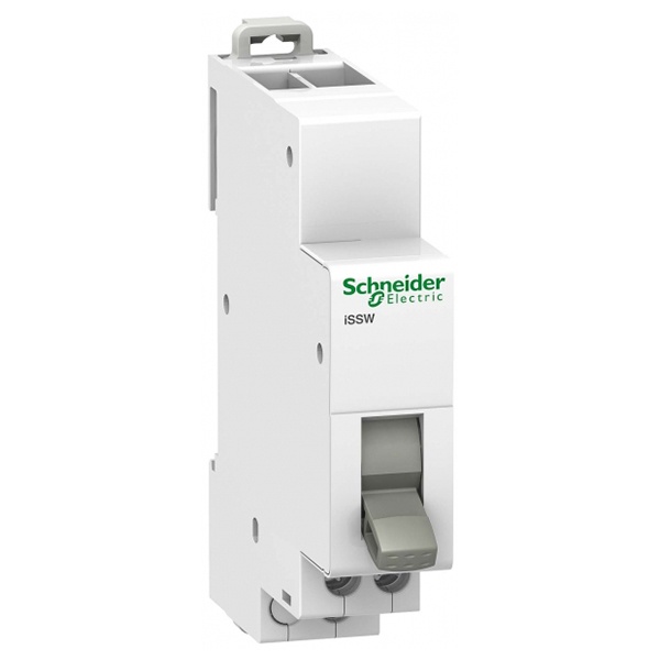 Двухпозиционный переключатель iSSW Acti 9 Schneider Electric 1 полюс 1НО/НЗ 20А 250В 1 модуль