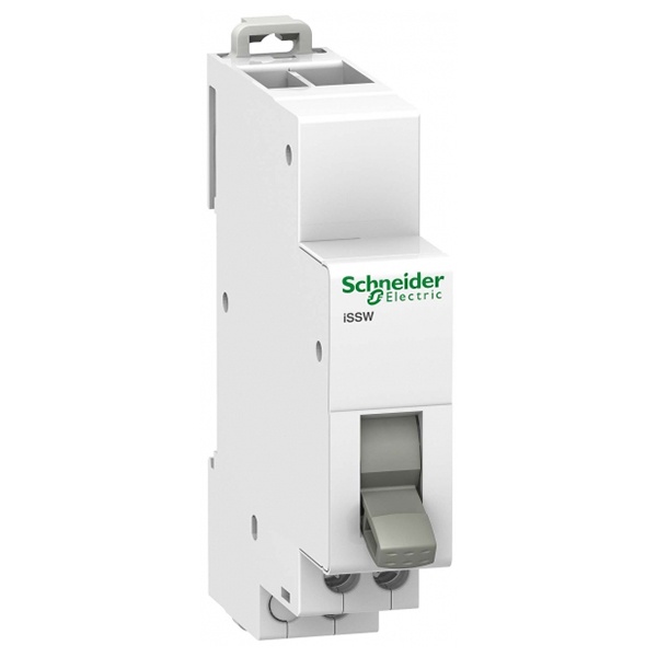 Трехпозиционный переключатель iSSW Acti 9 Schneider Electric 1 полюса 1НО-0-НО 20А 250В 1 модуль