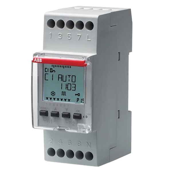 Реле времени цифровое недельное ABB D1 PLUS (ключ) 1 канал 16А 1НО/НЗ с резервным питанием 6 лет 2 м