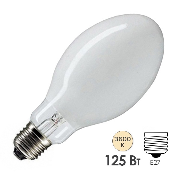 Лампа ртутная Bellight ДРВ 125Вт Е27 бездроссельная 5901854560410