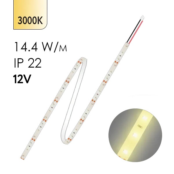 Светодиодная лента Feron LS606 60SMD(5050) 14.4W/m 12V IP20 5000х10х0.22mm теплый белый