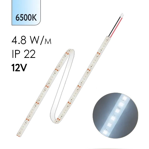 Светодиодная лента Feron LS603 60SMD(3528) 4.8W/m 12V IP20 1000х8х1.22mm 6500K холодный белый