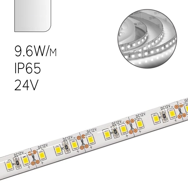 Светодиодная лента Feron LS613 120SMD(3528) 9.6/m 12V IP65 5000х10х3.8mm белый
