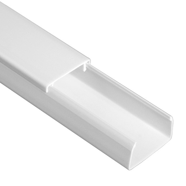 Кабель-канал Промрукав с крышкой 25х16 ПВХ белый 2м/шт [уп.80м] (кабельный короб)