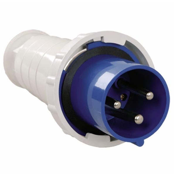 Вилка ИЭК 033 2Р+РЕ 63А 220В IP54