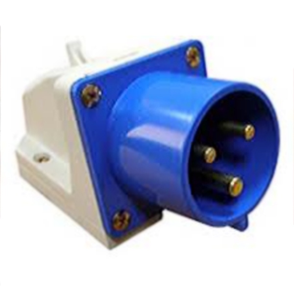 Вилка ИЭК 513 стационарная 2Р+РЕ 16А 220В IP44