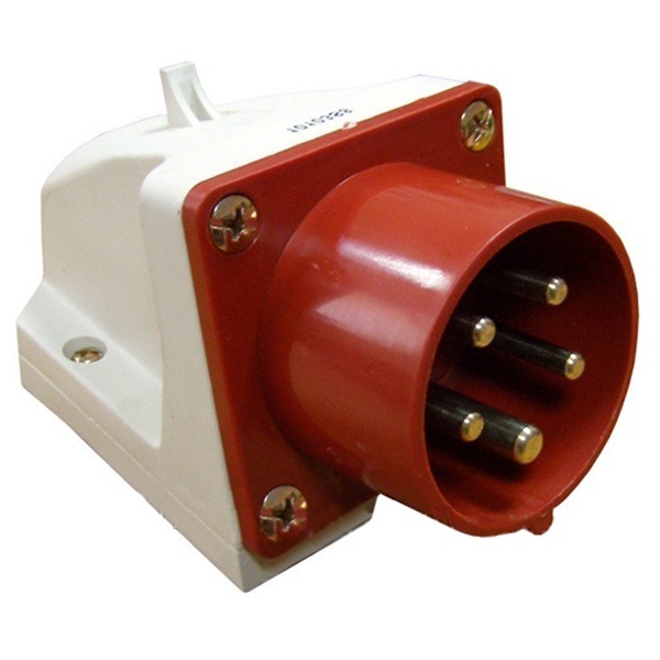 Вилка ИЭК 515 стационарная 3Р+РЕ+N16А 380В IP44