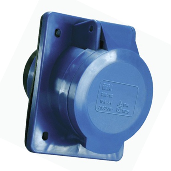 Розетка ИЭК 413 скрытая угловая 2Р+Е 16А 220В IP44