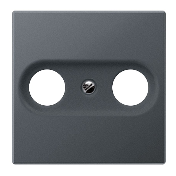 Накладка телевизионной розетки Jung A TV-SAT(FM) Антрацит матовый