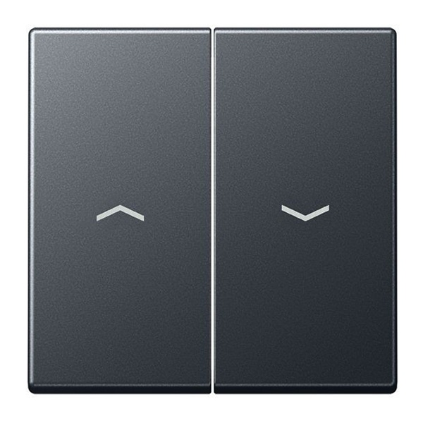 Клавиша 2-ая Jung A для жалюзийного выключателя/кнопок Антрацит матовый