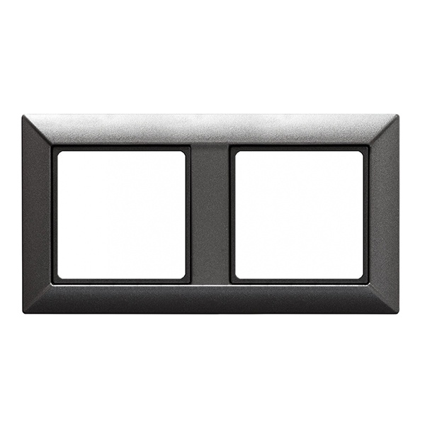 Рамка 2-ая Jung ECO Profi для вертикальной и горизонтальной установки Антрацит