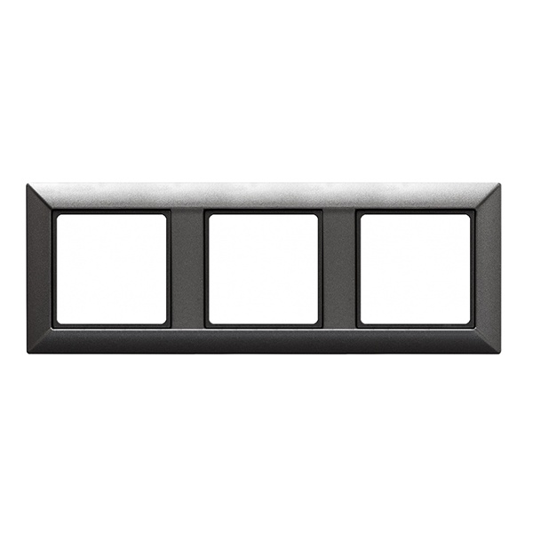 Рамка 3-ая Jung ECO Profi для вертикальной и горизонтальной установки Антрацит