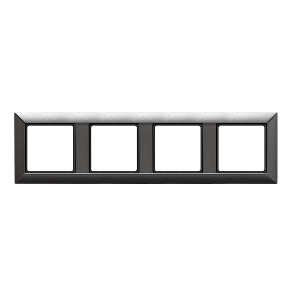 Рамка 4-ая Jung ECO Profi для вертикальной и горизонтальной установки Антрацит