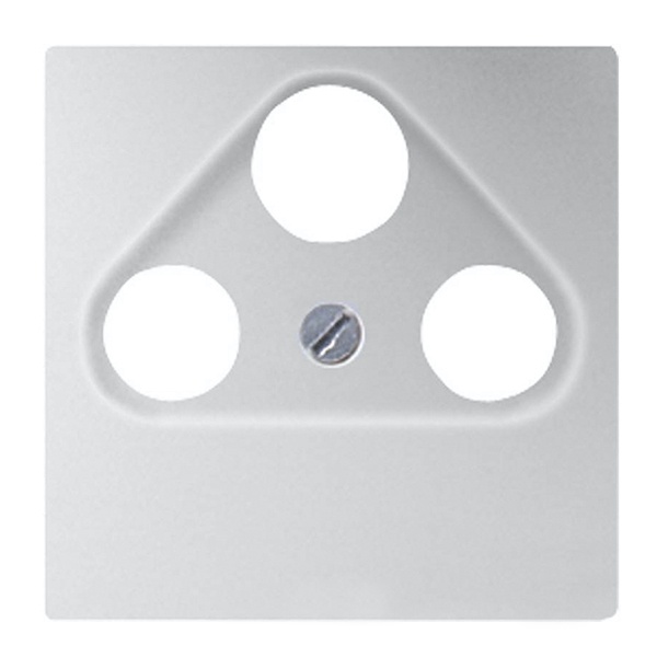 Накладка телевизионной розетки Jung ECO Profi TV+FM+SAT Алюминий