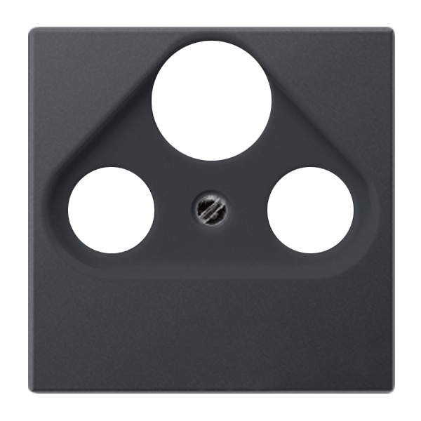 Накладка телевизионной розетки Jung ECO Profi TV+FM+SAT Антрацит