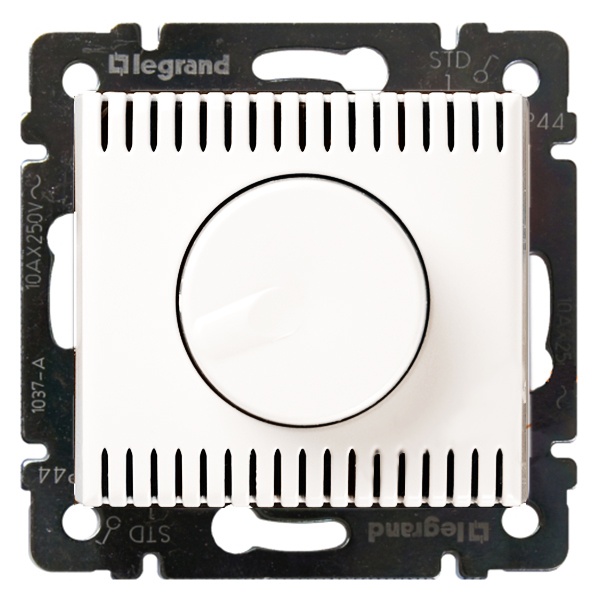 Светорегулятор Legrand Valena поворотный 1000W белый