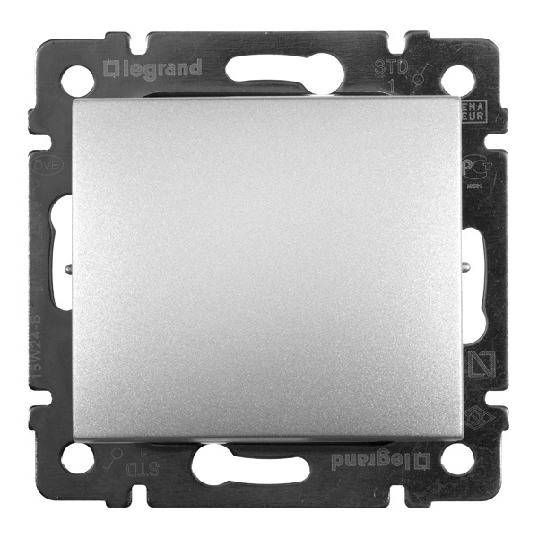 Выключатель Legrand Valena алюминий