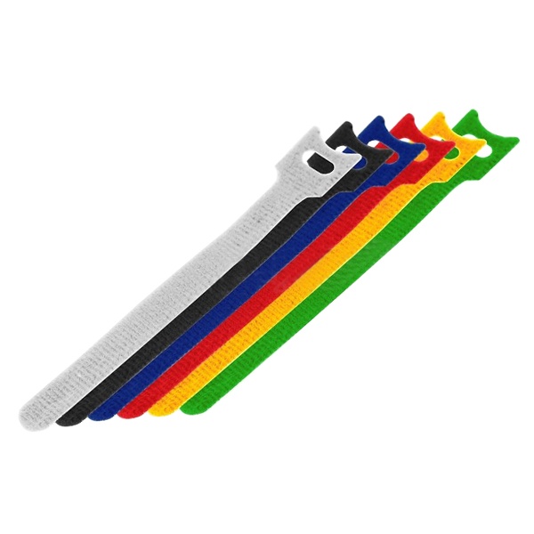 Набор хомутов Rexant на липучке MGT-150мм (набор 6 цветов по 2 шт) [упаковка 12шт]