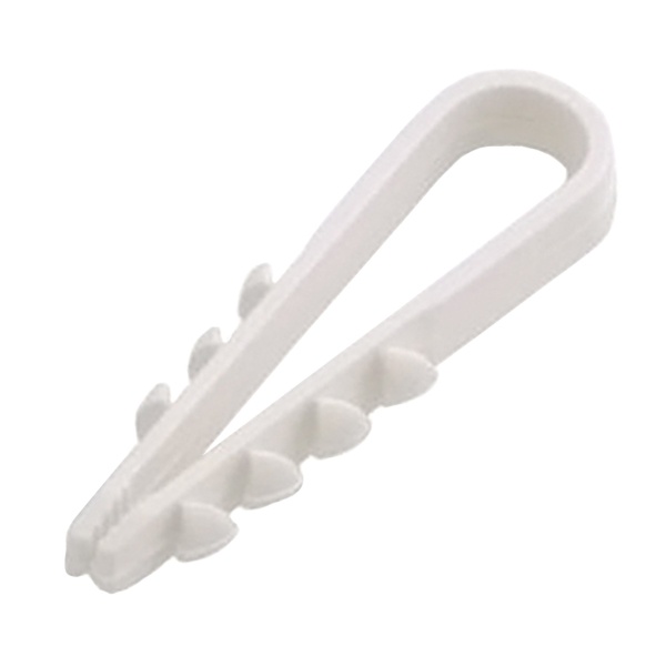 Дюбель-хомут ИЭК d5-10мм нейлон белый [упаковка 100шт]