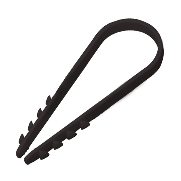 Дюбель-хомут ИЭК d19-25мм нейлон черный [упаковка 100шт]