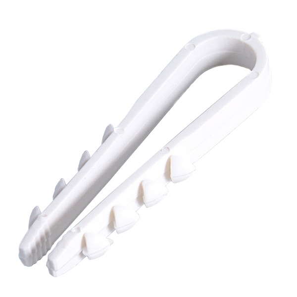 Дюбель-хомут Fortisflex для круглого кабеля ДХ d11-18мм белый полиамид [упаковка 100шт] (ДХ 11-18)