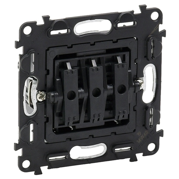 Выключатель трехклавишный винтовые зажимы 10а Legrand Life/Allure механизм