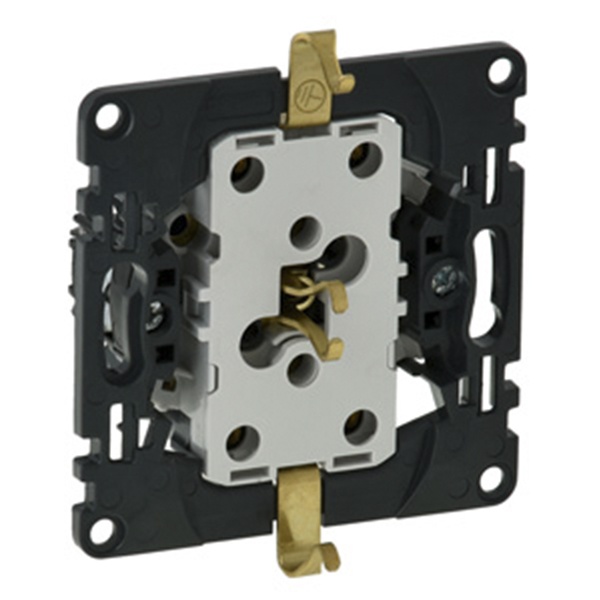 Силовая розетка 2-ая с/з 16а 220В безвинтовые зажимы Legrand Life/Allure механизм