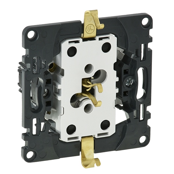 Силовая розетка 2-ая с/з со шторками 16А 230В безвинтовые зажимы Legrand Life/Allure механизм