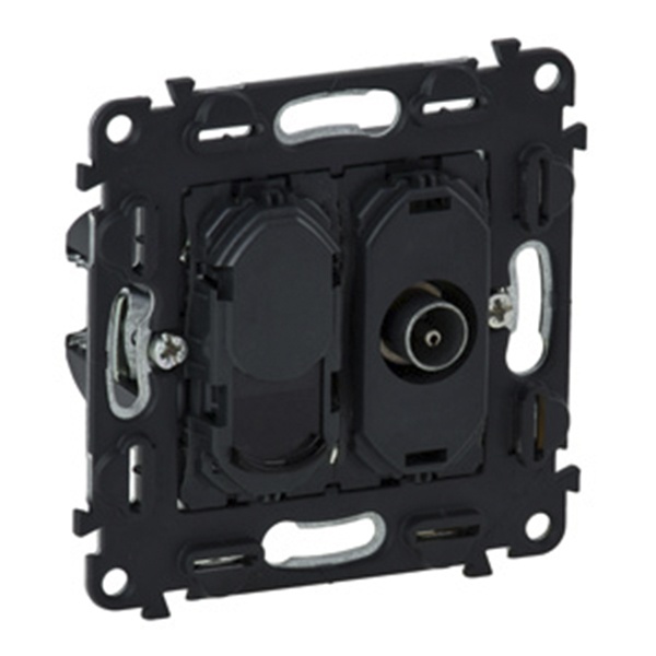 Розетка комбинированная TV+RJ45 Кат.6 Legrand Life/Allure механизм