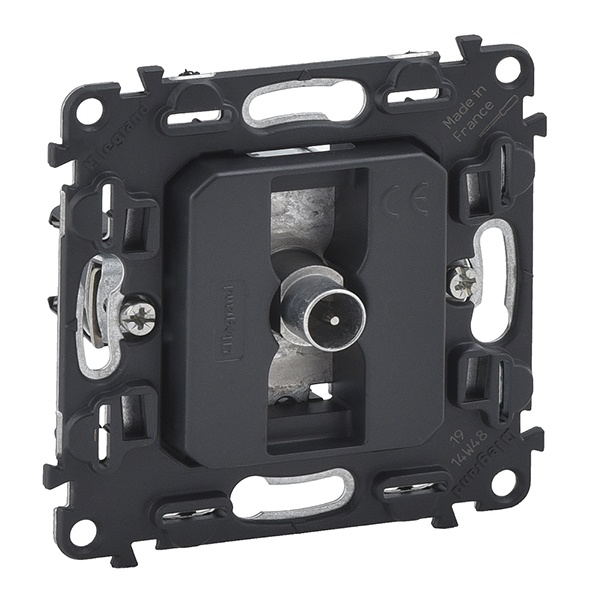 Розетка телевизионная проходная TV 0 - 2400 МГц - 14 дБ Legrand Life/Allure механизм