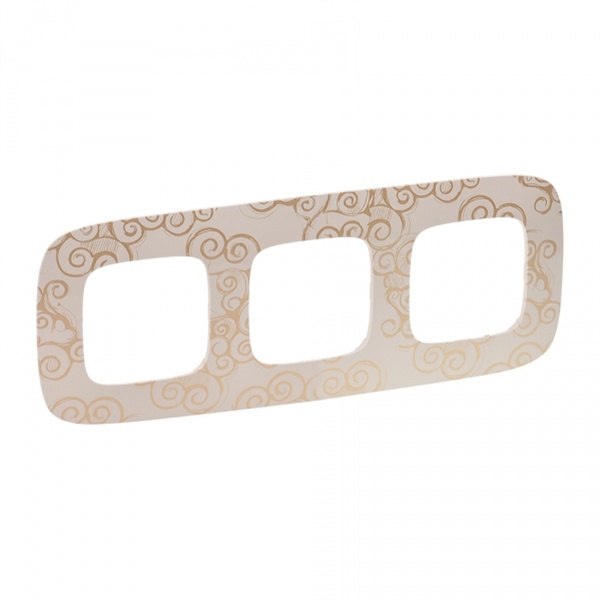 Рамка Legrand Valena ALLURE 3 поста универсальная нарцисс золото