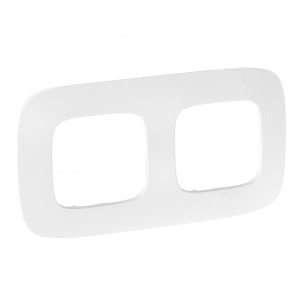 Рамка Legrand Valena ALLURE 2 поста универсальная тиснение белое