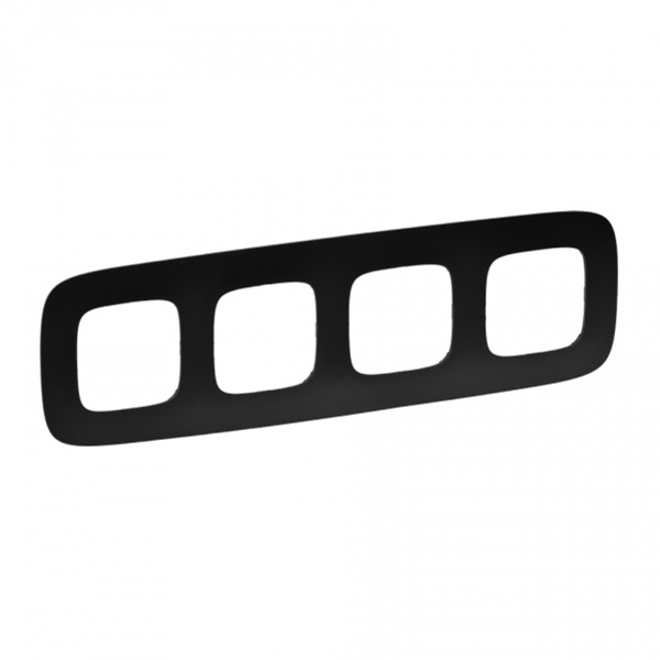 Рамка Legrand Valena ALLURE 4 поста универсальная матовый черный