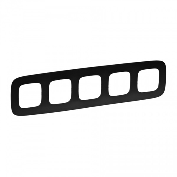 Рамка Legrand Valena ALLURE 5 постов универсальная матовый черный