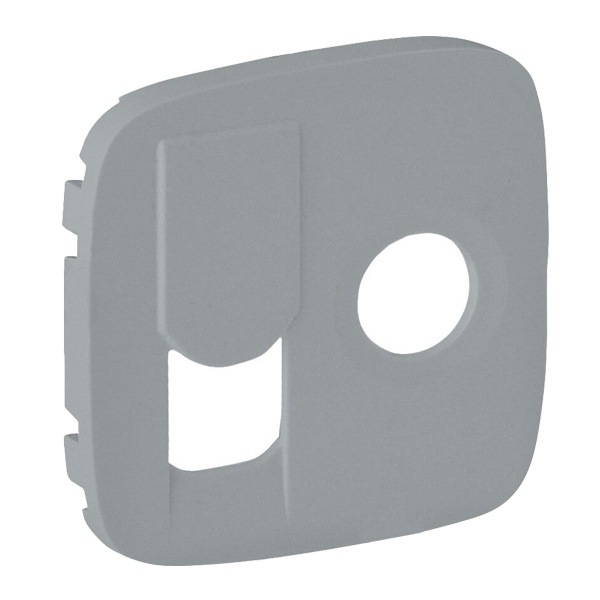 Лицевая панель розетки TV-RJ45 Valena ALLURE Legrand, алюминий