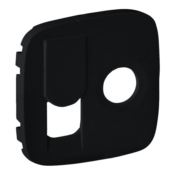 Лицевая панель розетки TV-RJ45 Valena ALLURE Legrand, антрацит