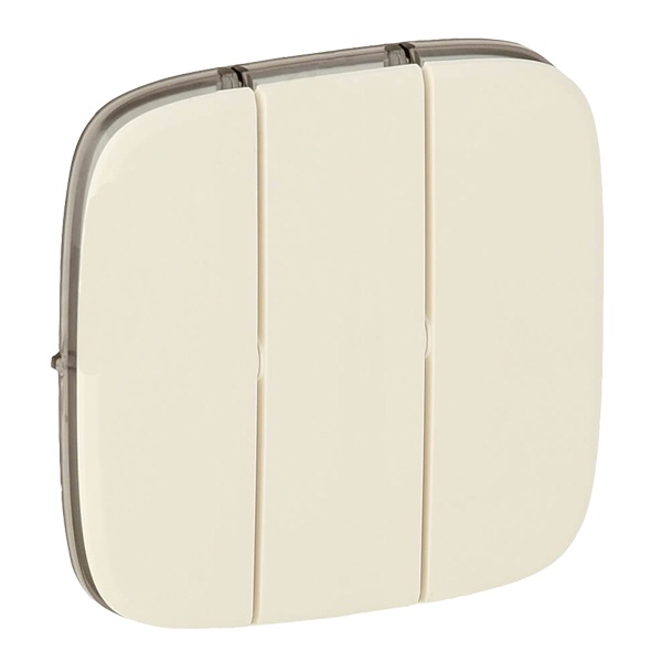 Лицевая панель для выключателя трехклавишного Valena ALLURE Legrand, слоновая кость (бежевый)