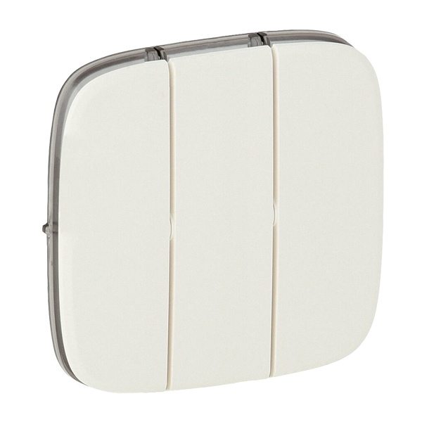 Лицевая панель для выключателя трехклавишного Valena ALLURE Legrand, жемчуг