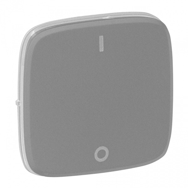 Лицевая панель для выключателя двухполюсного Valena ALLURE Legrand, алюминий